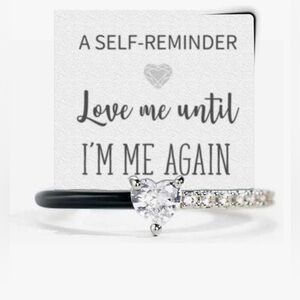 🤍🤍 Love Me Until I’m Me Again White Stone Ring Size 7 🤍🤍